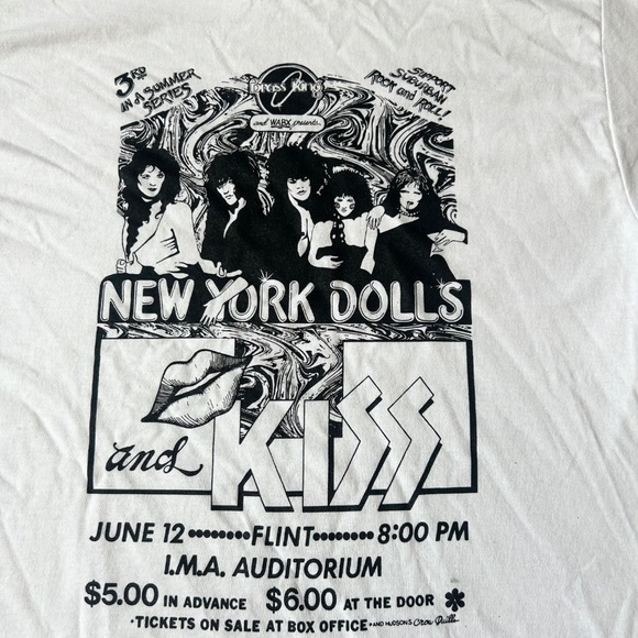 New York Dolls Vintage 1974 Flyer Tee. - Picture 2 of 2